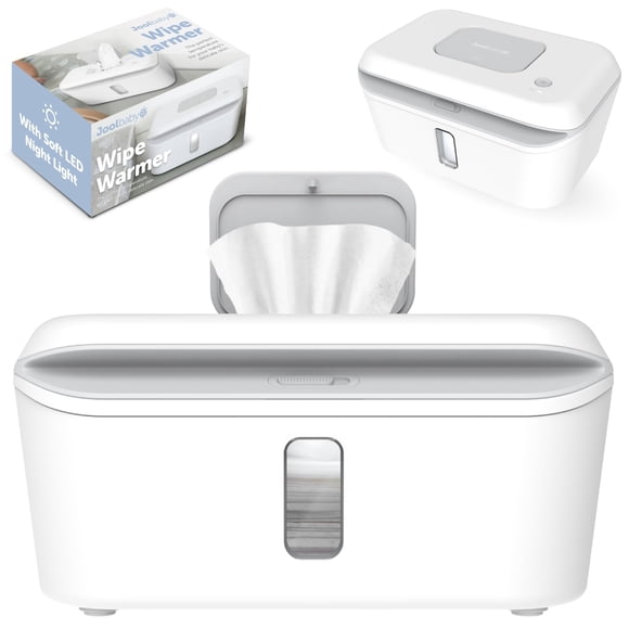 Dispensador y calentador de toallitas Jool Baby con luz LED cambiante