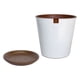 thumbnail image 3 of Set Maceta Zaia 20 cm Blanco Matte con plato, 3 of 3