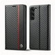 thumbnail image 1 of Premium Leather Wallet Case with Carbon Fiber Pattern for Samsung Galaxy S23 Ultra S22 S21 FE Ultra S20 FE S10 Plus A54 A53 A52 A52s A51, 1 of 3