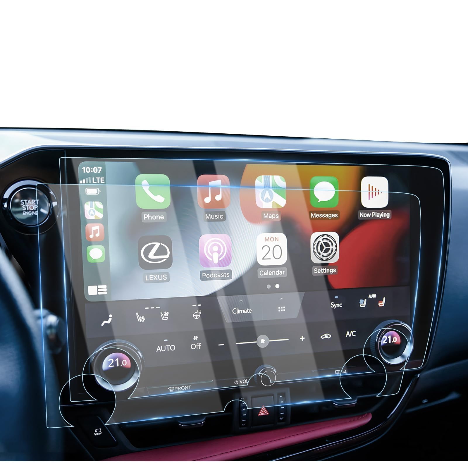 Protector De Pantalla Karltys Upgrade, Paquete De 2 Unidades, Para Lexus Nx De 14 Pulgadas