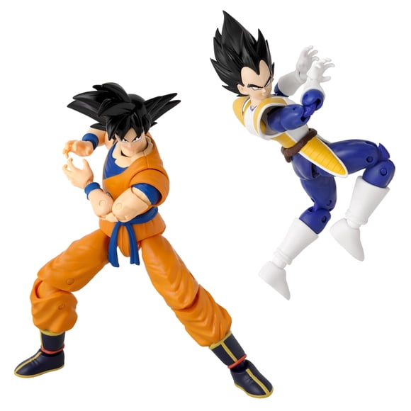 Set de Figuras de Acción DRAGON STARS SERIES Vegeta vs Goku 16,5 cm