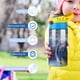 thumbnail image 5 of El expreso polar Botella de Agua con Tapa Pop Top de Un Toque, Acero Inoxidable, a Prueba de Fugas, para Deportes, Botella Infantil azul 12 oz, 5 of 6