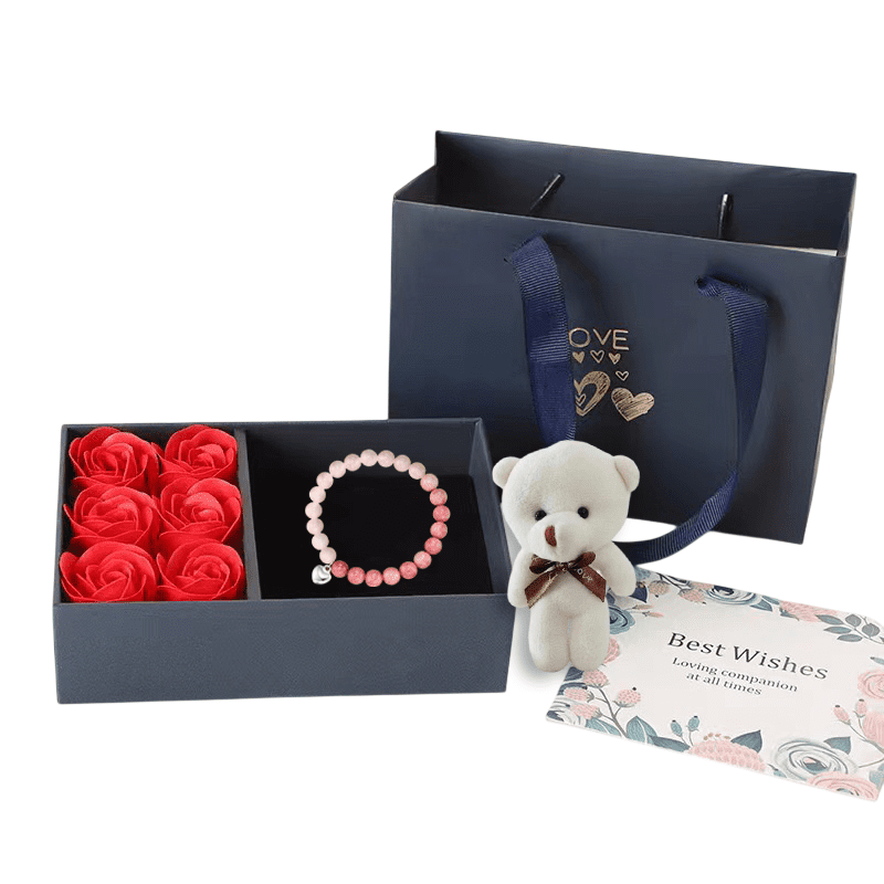 Global Movil Mr - Set De Regalo Flores Peluche San Valentín Amor Amistad Madre