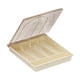 thumbnail image 2 of Organizador De Cubiertos Con Cajón, Caja De Almacenamiento De Cubiertos, Vajilla De Oficina, Bandeja Para Cubiertos Con Tapa Marrón, 2 of 5