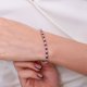 thumbnail image 5 of Pulseras de Tenis de Plata Esterlina 925 de 3 Mm para Mujer con Rubí Creado y Circonia Cúbica Transparente 5A+ Alternadas Pulseras de Tenis para Mujer Hipoalergénicas Joyería de Moda 6-7 Pulgadas, 5 of 7