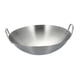 thumbnail image 4 of Sartén Wok De Acero Inoxidable Con Fondo Plano Plateado Para Guisar, Freír Y Cocinar Por Inducción, Diámetro 26 Cm, 4 of 5