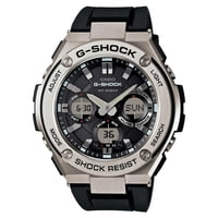Casio - Reloj Para Hombre G-Shock Gsts110-1A De Acero Inoxidable Negro Con Cuarzo