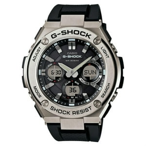 Casio - Reloj Para Hombre G-Shock Gsts110-1A De Acero Inoxidable Negro Con Cuarzo