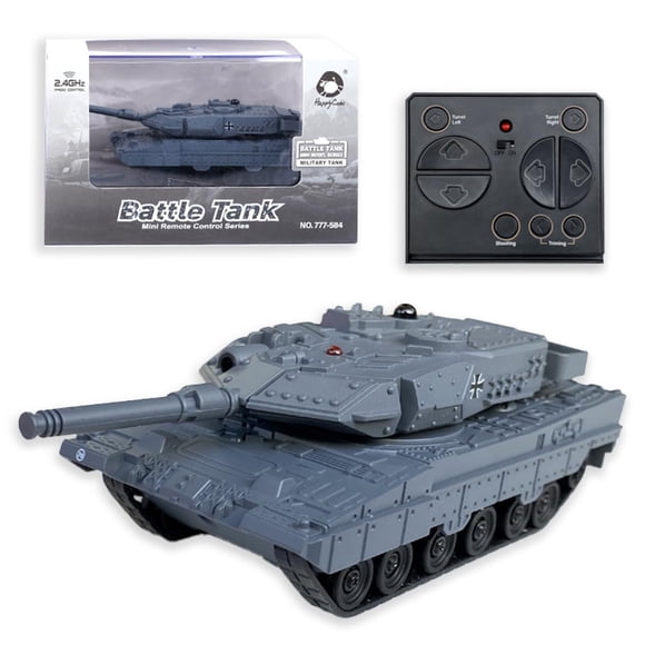 Tanque RC de Juguete Tsiodot Escala 1:64 13 cm 2.4GHz Gris