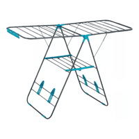 Genérico - Tendedero Ropa Plegable 2 Niveles Metálico Gris Doral Full