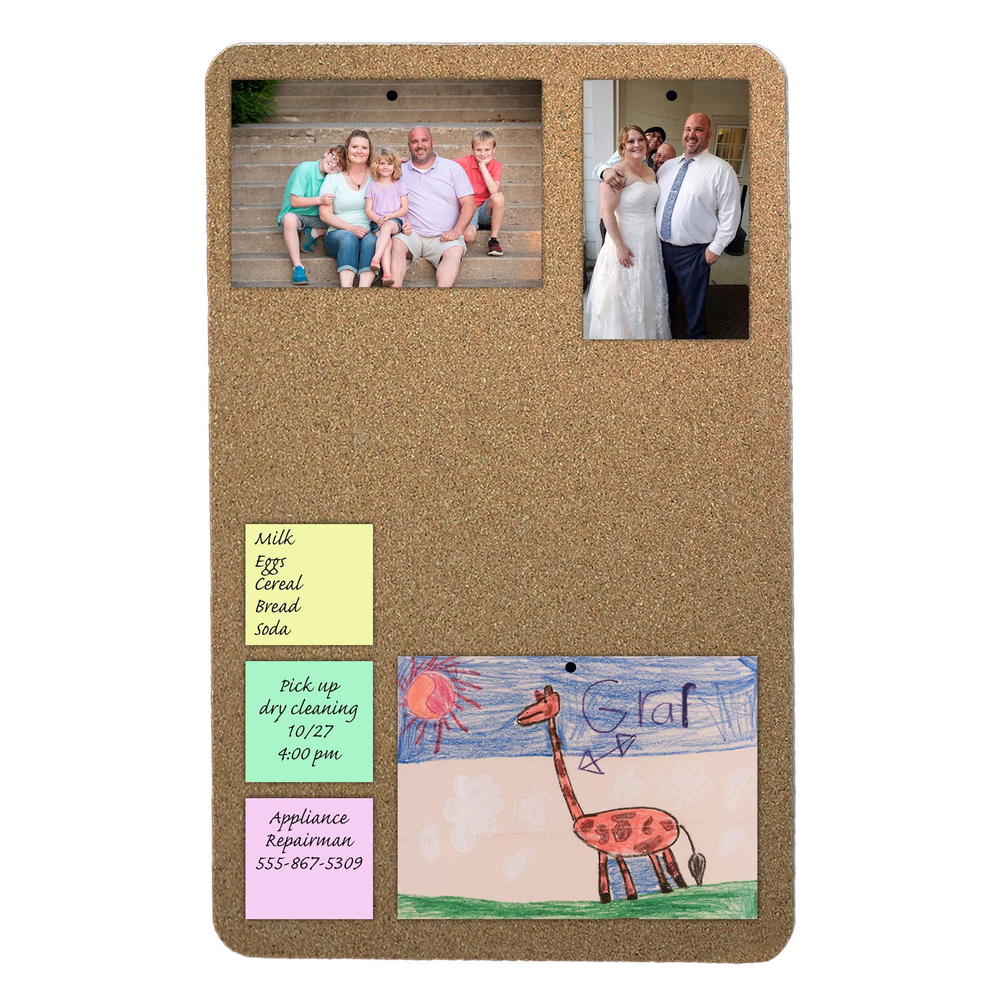 Tablón De Anuncios De Corcho Flipside Products, 45 X 60 Cm, Sin Marco, Paquete De 5