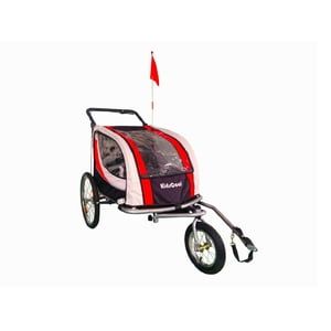 Kidscool - Carro Jogger Rojo Baby Trailer Duplex