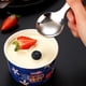 thumbnail image 4 of Cuchara de postre reutilizable de mango corto, tenedor, utensilios de cocina de acero inoxidable, cuchara pequeña para niños, 4 unidades, 4 of 5