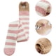 thumbnail image 5 of Calcetines hasta la rodilla esponjosos | Carteon Animal Coal Fleece Rayas Extra Largo Caliente Grueso Tall Largo Boot Stockings,Leg Calienteer Socks para mujeres fo Invierno Christmas Partey, 5 of 7