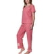 thumbnail image 2 of Pijama Largo Mujer Terracota XL, 2 of 3