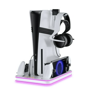 Soporte De Enfriamiento Y Estación De Carga Aaronmei Ps5 Blanco