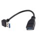 thumbnail image 1 of Cable Adaptador En ángulo Hacia Abajo USB 3.0 De 90 Grados De Sincronización De Datos Macho A A Hembra A, 1 of 3