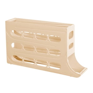 Bothyi - Dispensador De Huevos Con Ruedas Para Refrigerador, Contenedor De Almacenamiento De Huevos Para Armario, Despensa, Color Beige
