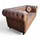 thumbnail image 2 of Sofá Chesterfield capitoné Premium Café envejecido, 2 of 7