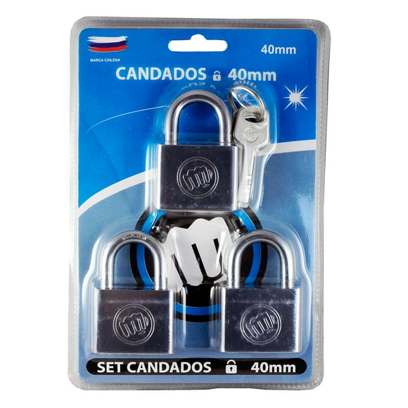 Set Candados 40 mm x 3