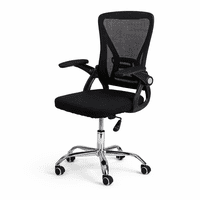 Space Home - Silla Oficina Ergonomica Negra Mesh Altura Regulable