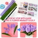 thumbnail image 3 of Kit de limpiapipas IOOLEEM para hacer flores, 480 piezas con accesorios, 3 of 6