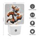 thumbnail image 2 of Winnie the Pooh y Tigger Luz nocturna LED con sensor de anochecer a amanecer para dormitorio, baño, pasillo, escaleras - Lámpara LED nocturna de enchufe, 0.5W - 1 pieza, 2 of 6