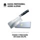 thumbnail image 1 of Cuchillo Hacha Kanka Profesional Acero Alemán Grabado Negro, 1 of 5