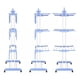 thumbnail image 2 of Tendedero Plegable 3 Niveles Secador De Ropa Colgador Ruedas, 2 of 3