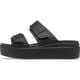 thumbnail image 4 of Sandalias Crocs Brooklyn Buckle Low Wedge negras para mujer, 4 of 6