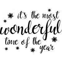 Rienda Libre Graphics - Decomural It'S The Most Wonderful Time Christmas Ws-50029