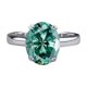 thumbnail image 1 of Anillo de Diamante Ovalado de 3 Quilates Solitario Moissanite Engagement Rings para Mujer Color D Claridad VVS1 Anillos de Boda de Plata Esterlina 925 Talla 5-9, 1 of 8