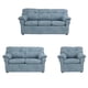 thumbnail image 1 of Living América 321 Cuero Auris Azul Claro, 1 of 11