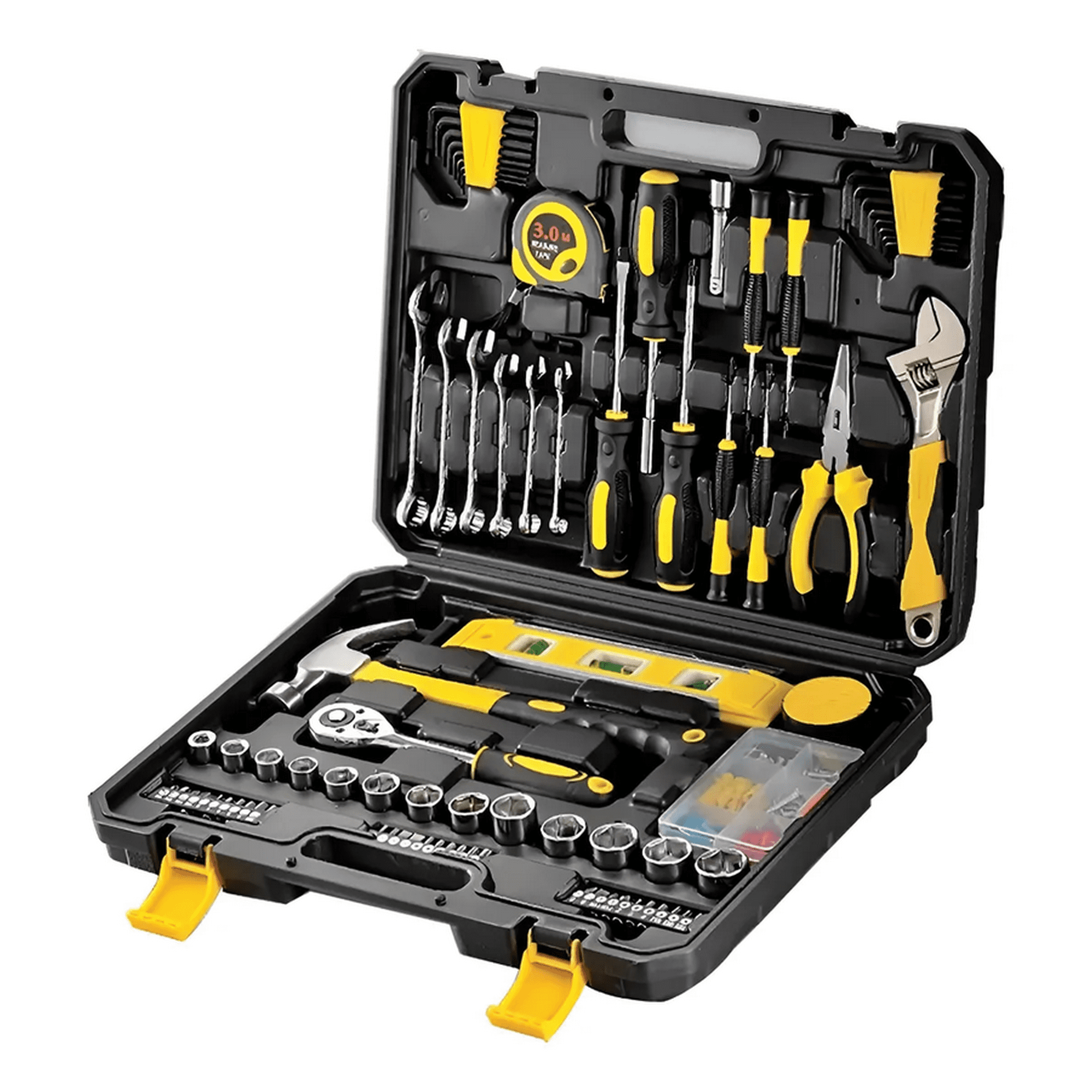 Genérico - Set 108 Piezas Herramientas Dados Manuales Maletín Portátil Caja Negro