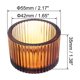 thumbnail image 2 of Uxcell 2 Pcs Portavelas para Velas de Té Portavelas de Cristal para Decoración de Centro de Mesa Marrón, 2 of 6