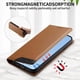 thumbnail image 2 of Funda Tipo Cartera de Cuero Sintético para Samsung Galaxy S25 FE Bloqueo RFID, con Ranuras para Tarjetas y Bolsillo para Efectivo, Cierre Magnético Fuerte Marrón, 2 of 6