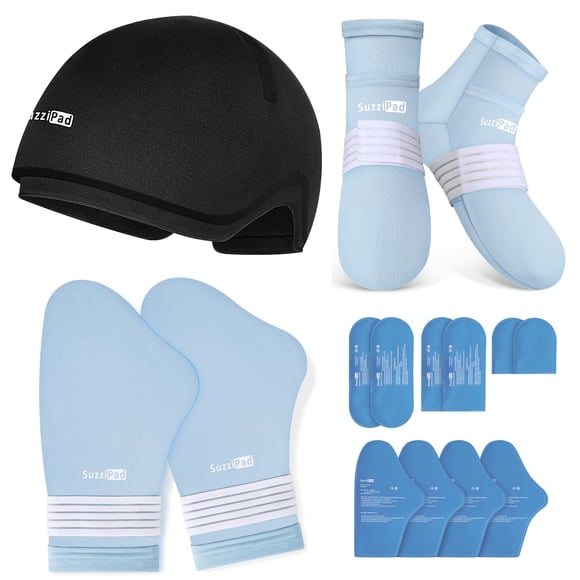 Calcetines de quimioterapia para terapia de frío y compresa de hielo para manos SUZZIPAD