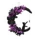 thumbnail image 4 of 1pc, Black Moon Wreath - Fake Rose Halloween Cat Wreath for Front Door, Window, Wall, Home, Wedding, Valentine's Day, Summer Decor, 4 of 4