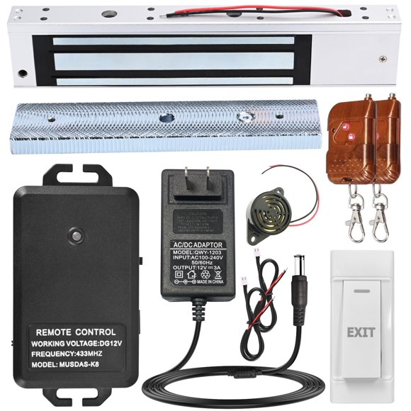 Cerradura Magnética NCLTHS 600 lb (270 kg) 12 V con Control Remoto