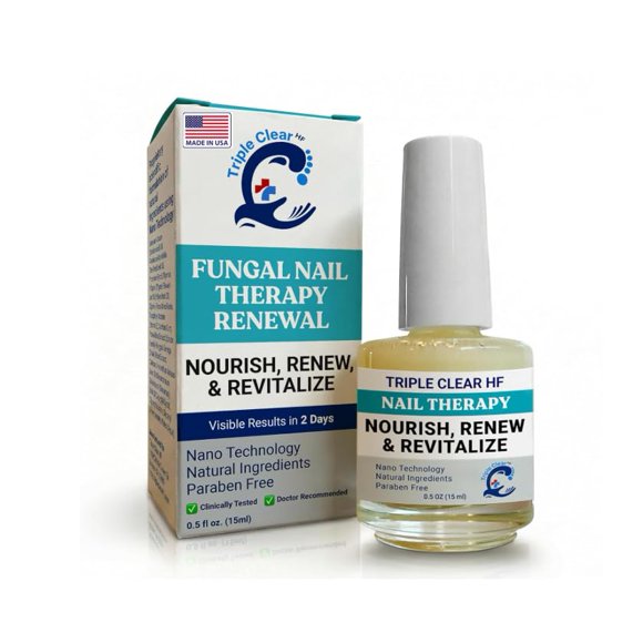 Aceite para uñas Triple Clear HF 15 ml – Fortalecedor Nano