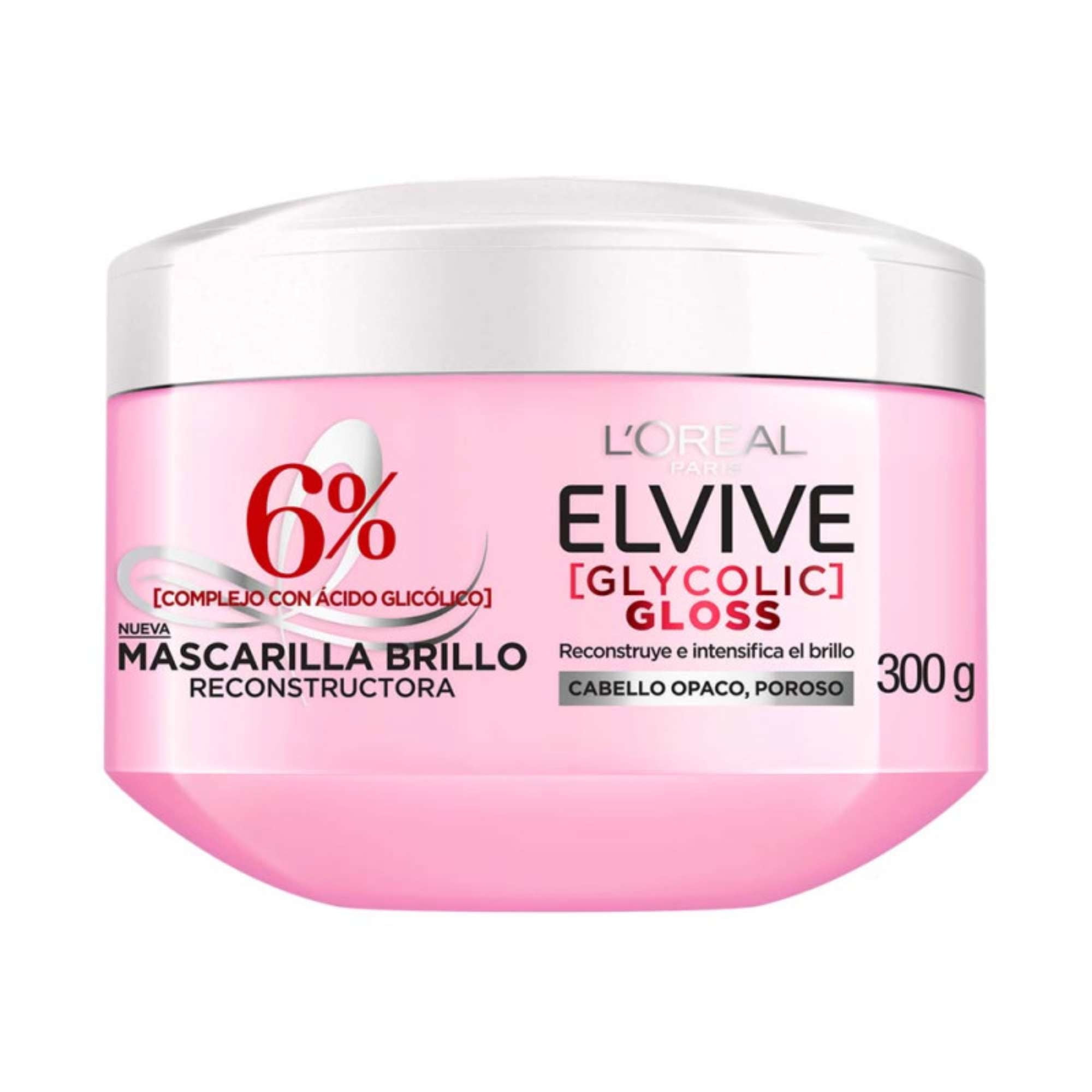 Crema De Tratamiento Glycolic Gloss 300 g Elvive