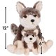 thumbnail image 2 of Juguete de peluche de Rhode Island Novelty Birth of Life Wolf, 12 pulgadas con 6 pulgadas, 2 of 2