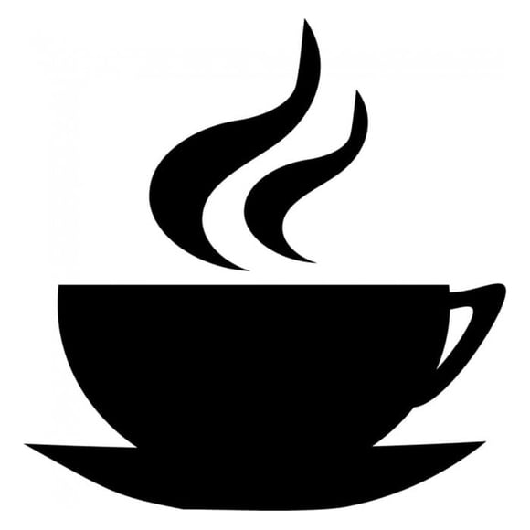 Decomural Steaming Coffee Cup Food Drink WS-18476
