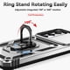 thumbnail image 5 of Funda Resistente Anillo Soporte Samsung Galaxy A05S Privacidad Cámara Montaje Magnético Plata, 5 of 6