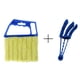 thumbnail image 1 of 1pc/2pcs Blinds Cleaning Brush,Handheld Mini Curtain Brush Dust Remover With 7 Removable Microfiber Sleeves For Air Conditioning Home Gadgets, Car Vents, Fan, 1 of 3