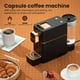 thumbnail image 2 of Minicafetera espresso para cápsulas compatible con la máquina Nespresso OriginAll, máquina de café espresso de una sola porción, cápsulas de café Bestpresso Peet's Espresso more (negra), 2 of 7