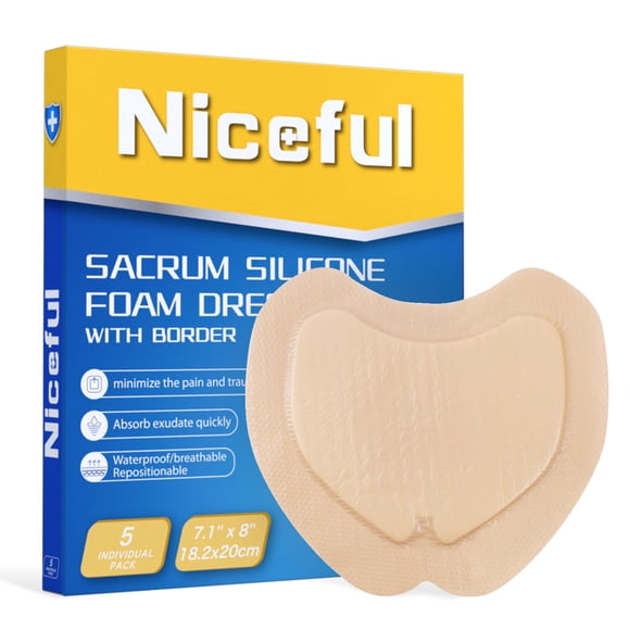 Aderezo de espuma sacra Niceful Sacrum, espuma de silicona, 7,1 x 8 cm