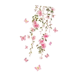 Bothyi - Pegatina De Pared Con Diseño De Flores De Vid, Elegante Y Decorativa Para Sala De Estar, Guardería, Fondo De Tv.