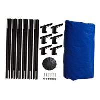 Magideal - Cubierta Para Tienda De Campaña Para Trampolín, Cubierta De Techo Para Trampolines Con Soportes, Familia Versátil, Protección Solar Para Patio De Jueg Varilla De 8 Pies De 10 Pies.