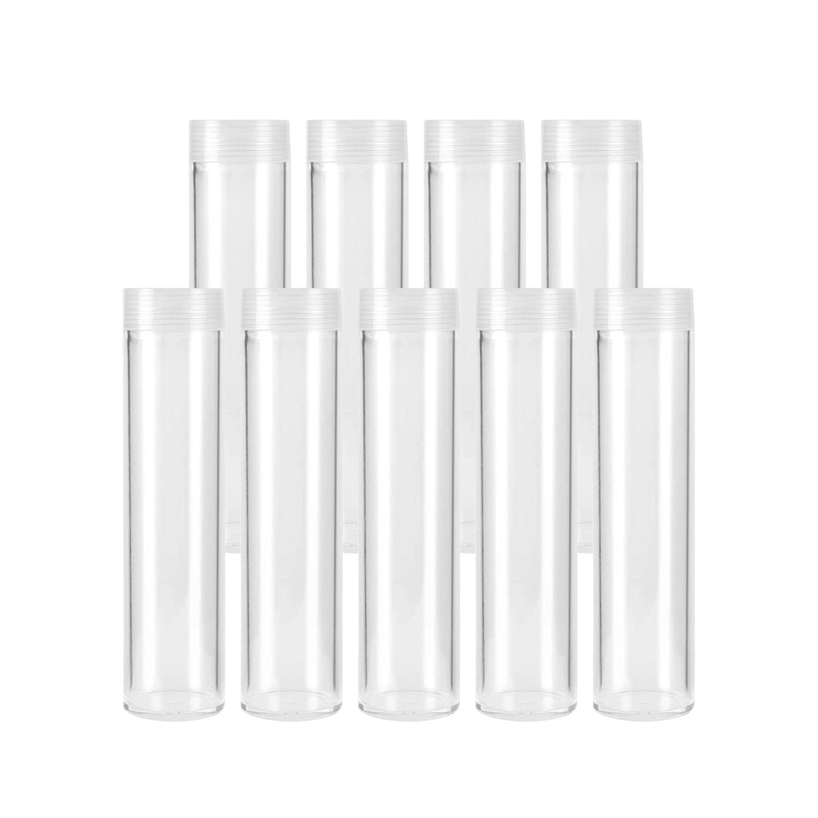 Magideal - Soporte De Cuentas Transparente, Protector De Cuentas, Soporte De Cuentas, Tubo, Colección De Cuentas, Contenedor, Tubo De Cuentas Transparente, 25 Mm